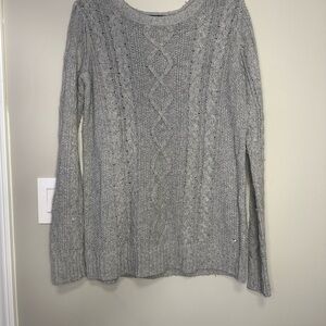 Aerie Soft Gray Knit Sweater